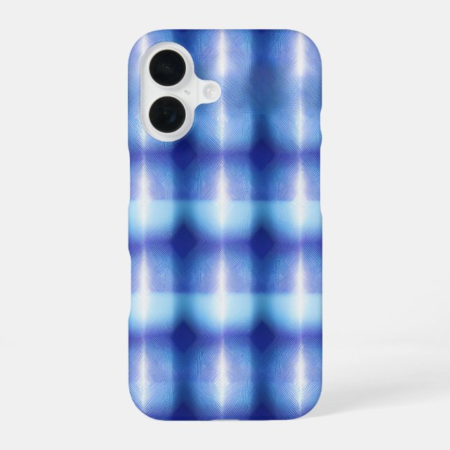 Crystal Blue iPhone 16 Case (Back)