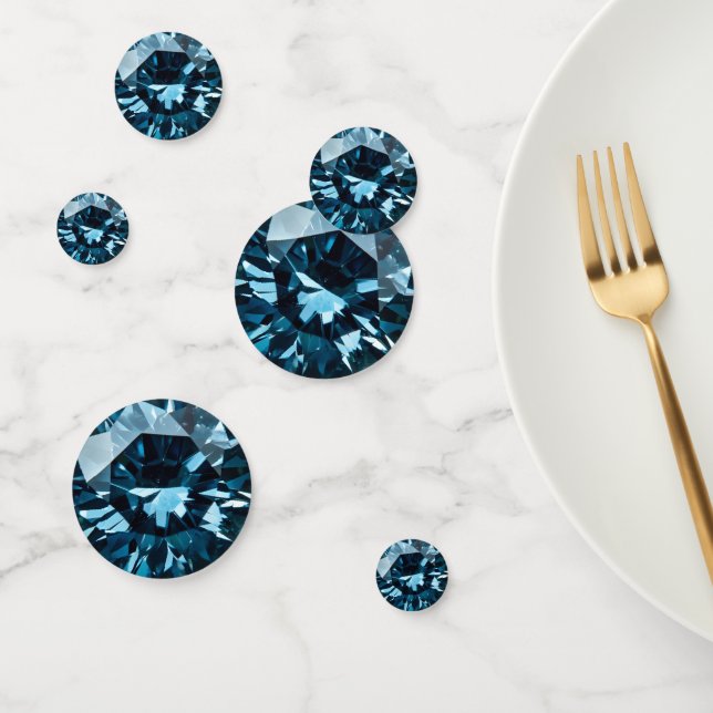 Crystal Blue Pattern Confetti (Group)