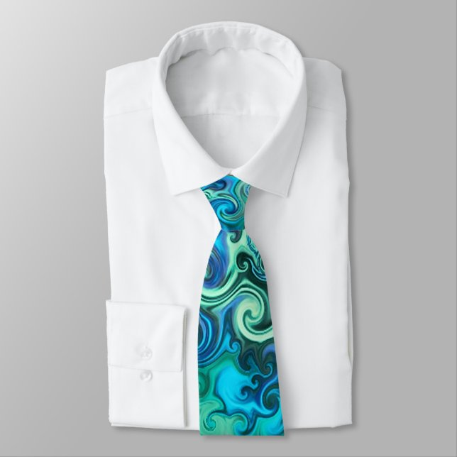Crystal Blue Persuasion Hypnotic Power Tie (Tied)