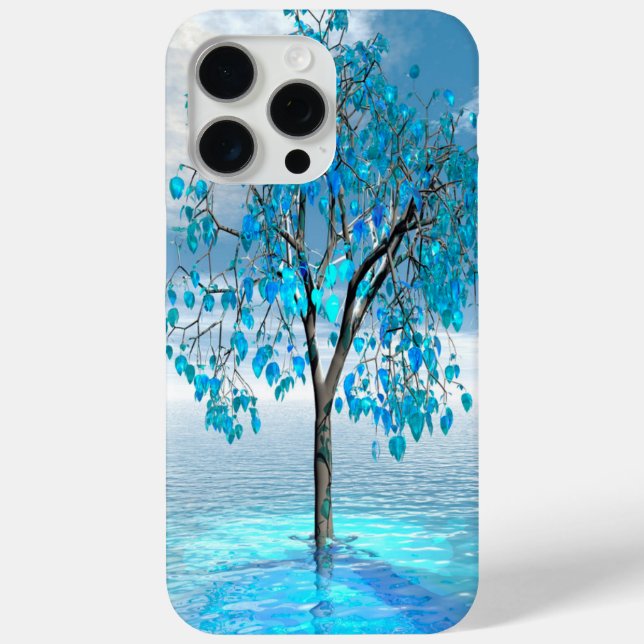 Crystal Blue Tree Case-Mate iPhone Case (Back)