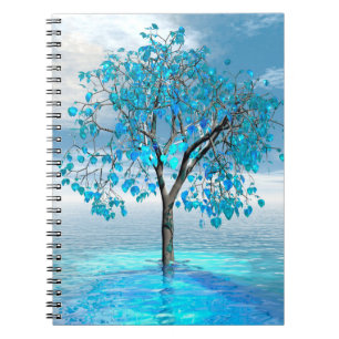 Crystal Blue Tree Notebook