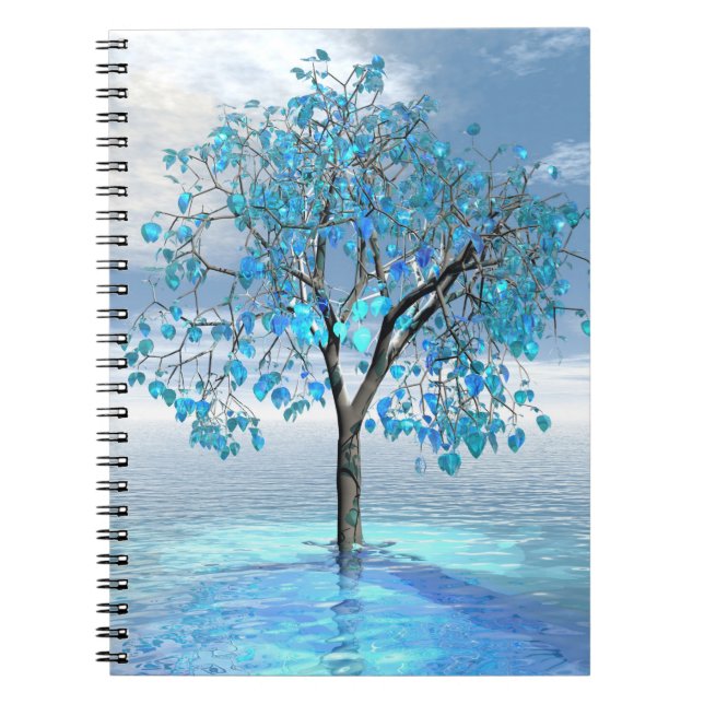 Crystal Blue Tree Notebook (Front)