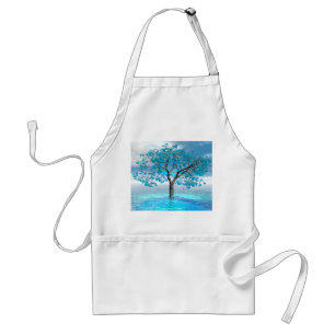 Crystal Blue Tree Standard Apron