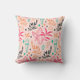 Crystal Botanica Throw Pillow