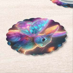 Crystal Bunny Paper Coaster