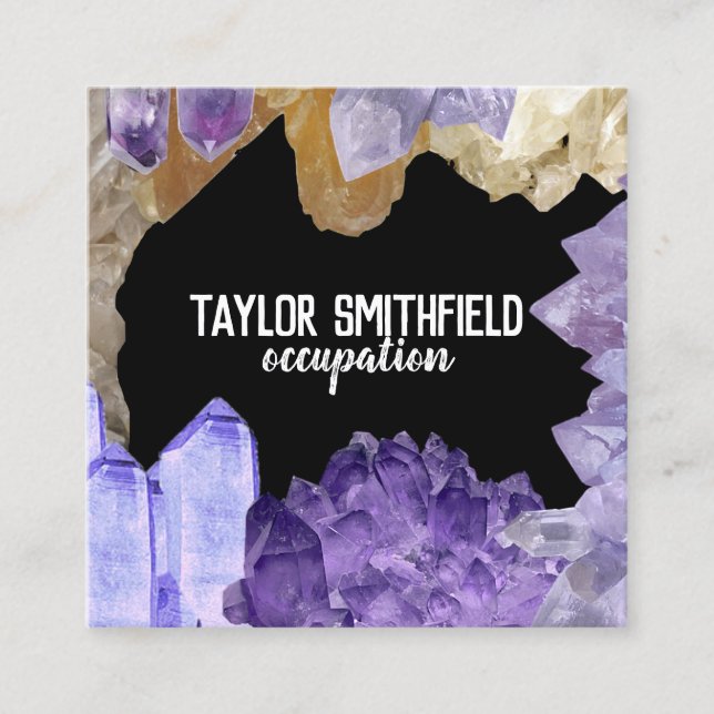 crystal business card (Front)