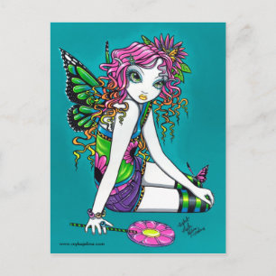 Crystal Candy Rainbow Fairy Postcard