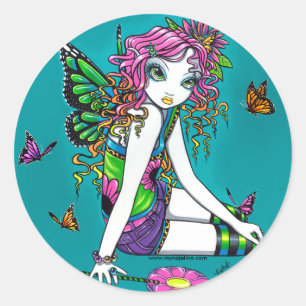 Crystal Candy Rainbow Fairy Stickers