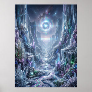 Crystal Canyon Light Anomaly Poster