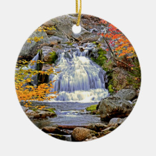 Crystal Cascade Ceramic Ornament