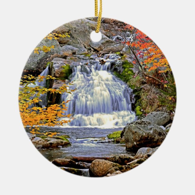 Crystal Cascade Ceramic Ornament (Front)