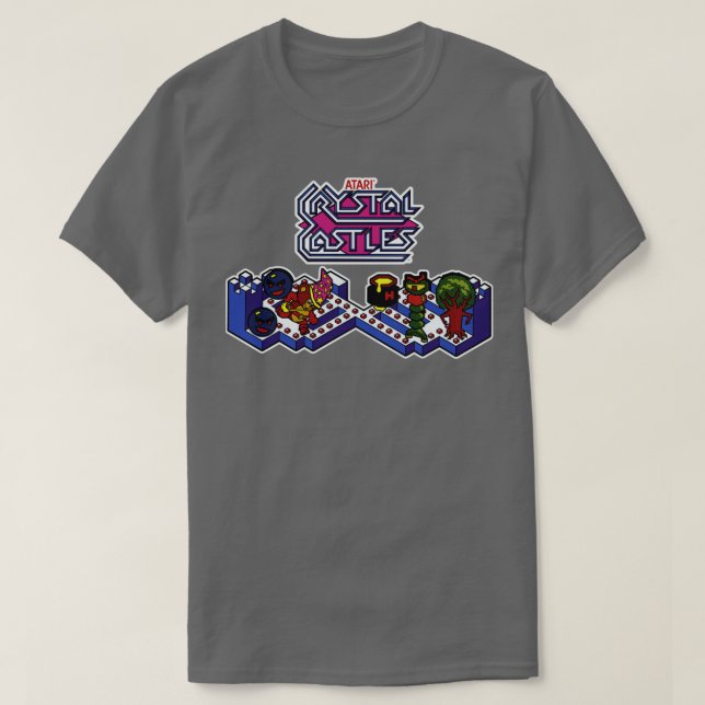 Crystal Castles Video Game T-Shirt (Design Front)