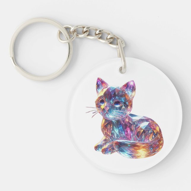 Crystal Cat Keychain (Front)
