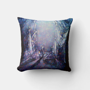 Crystal Cave by Alexandra Cook Throw Pillow