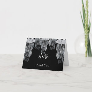 Crystal Chandelier 15th Anniversary Thank You Card