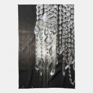 Crystal Chandelier Chic Kitchen Dish Towel