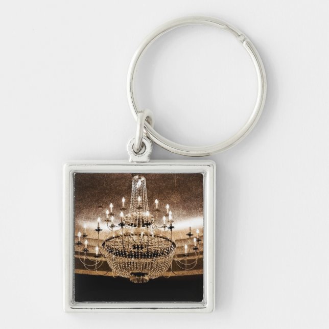 Crystal Chandelier Dazzle Glitz Glam Gla Key Chain (Front)
