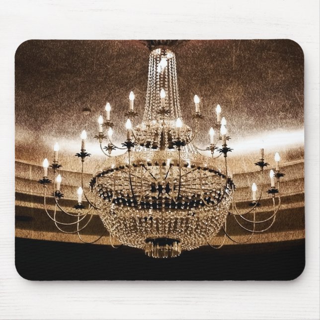 Crystal Chandelier Dazzle Glitz Glam Gla Mouse Pad (Front)