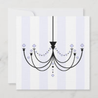 Crystal Chandelier Party Invitation