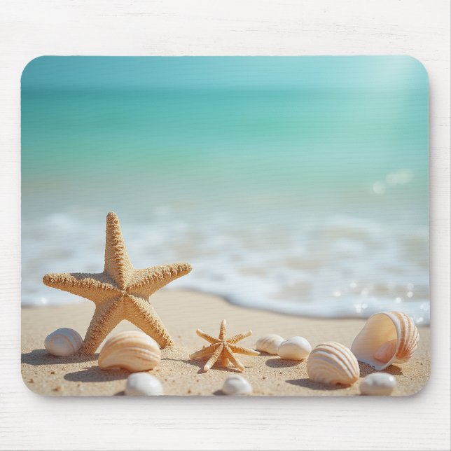 Crystal Clear Beach View Mouse Pad v0.2 (Front)