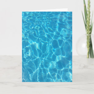 Crystal Clear Sky Blue Pool Water Card