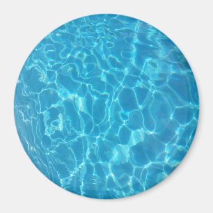 Crystal Clear Sky Blue Pool Water Magnet