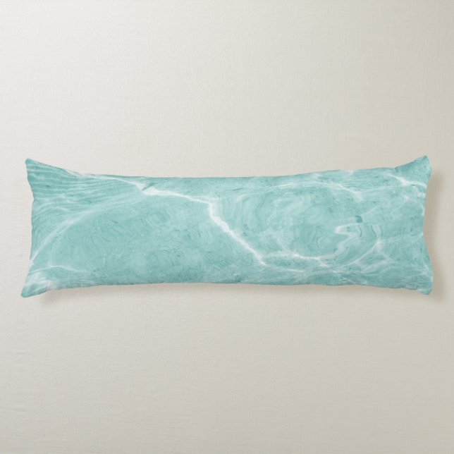 Crystal Clear Soft Turquoise Ocean Dream #2 #wall  Body Pillow (Front)