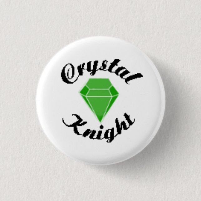 Crystal Club 1 Inch Round Button (Front)