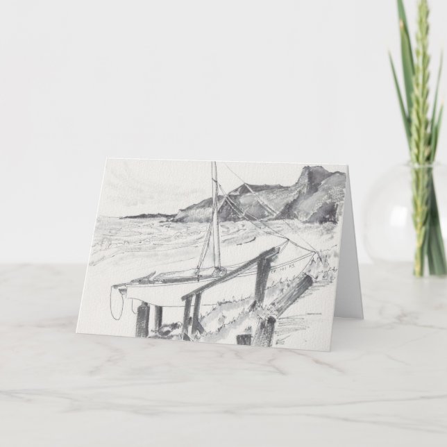 "Crystal Cove/CA" Sketch Greeting Card (Front)