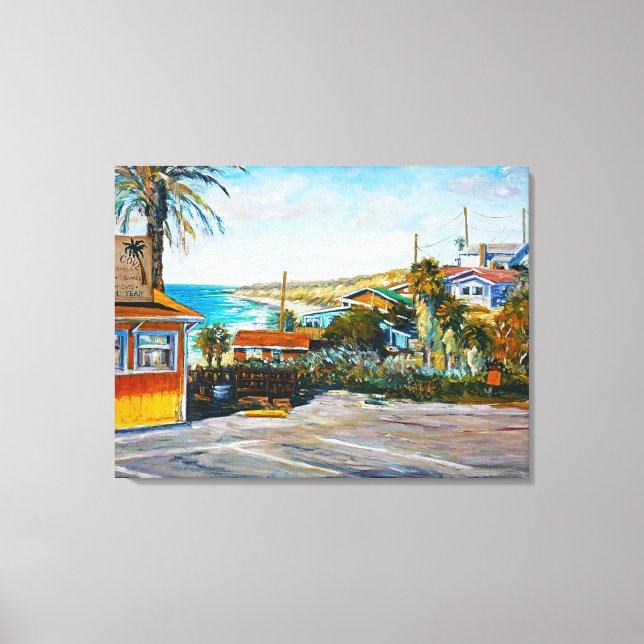 Crystal Cove Snacks Canvas Print (Front)