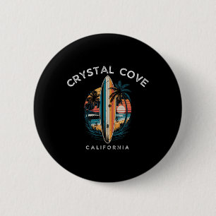 Crystal Cove State Park California Men Women Surfi 2 Inch Round Button