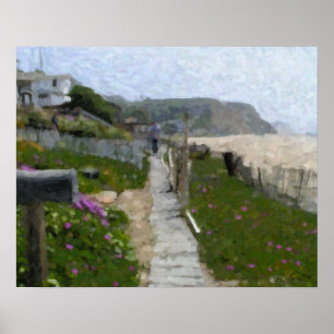 "Crystal Cove Walkway" Poster