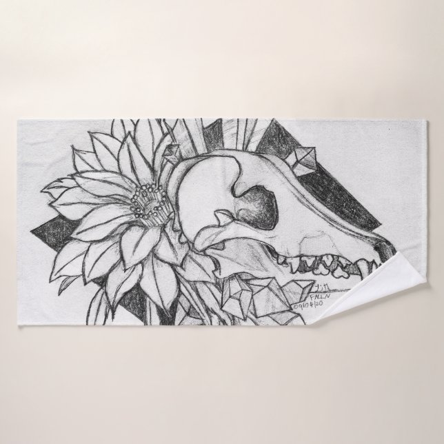 Crystal Coyote  Bath Towel (Bath Towel)