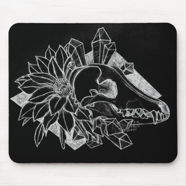Crystal Coyote Inverted  Mouse Pad (Front)