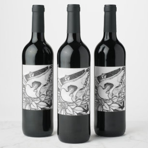 Crystal Coyote  Wine Label