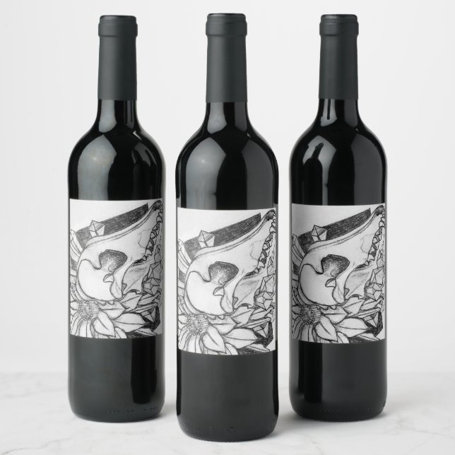 Crystal Coyote  Wine Label (Bottles)