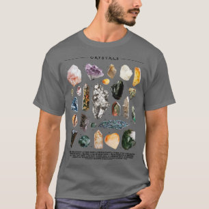 Crystal Crystals Catalogue Magical Healing Energy T-Shirt