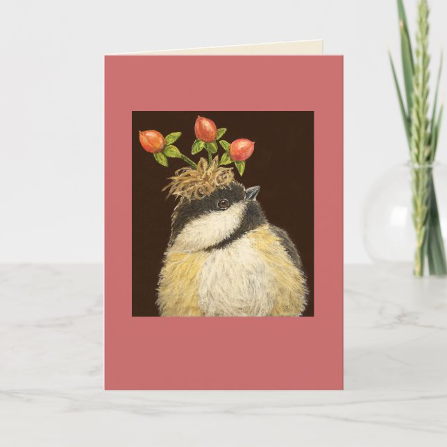 Crystal Dee the chickadee card (Front)