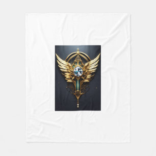 Crystal Diamond Eagle Fleece Blanket
