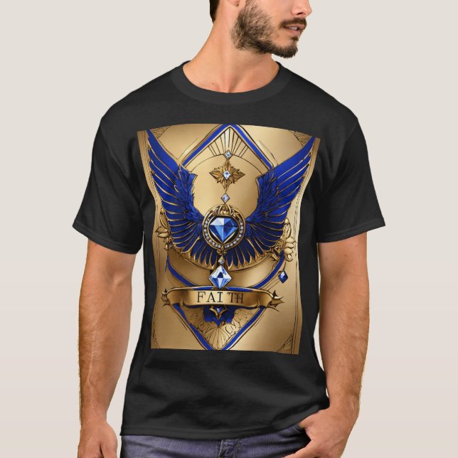 Crystal Diamond Faith T-Shirt - Sparkling  Desing (Front)
