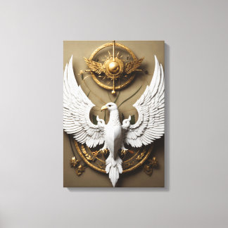 Crystal Eagle Canvas Art – Fierce Wild Spirit Wall