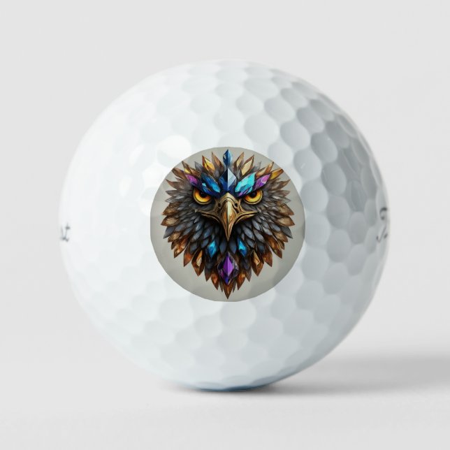 Crystal eagle  golf balls (Front)