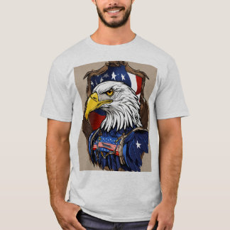Crystal Eagle in Flight T-Shirt Design