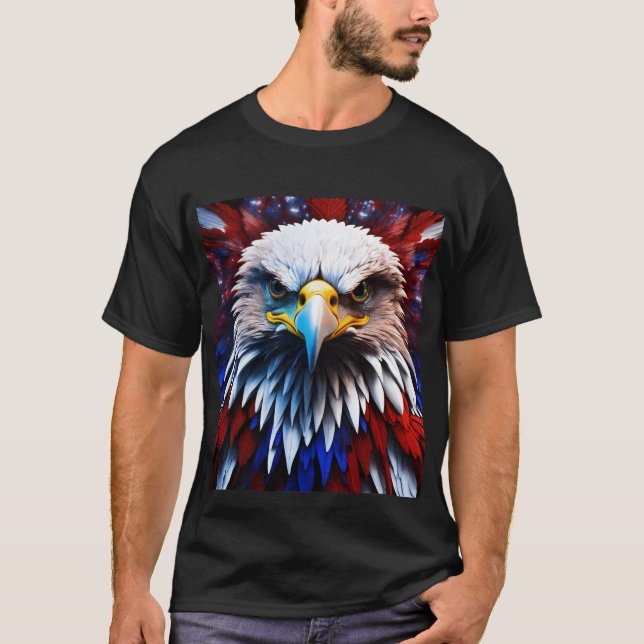 Crystal eagle, symbolizing vision & determination T-Shirt (Front)