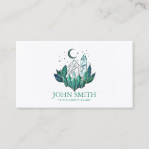 Crystal Energy Healer Chakra Spiritual Meditation Business Card