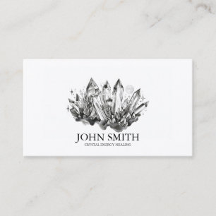 Crystal Energy Healer Chakra Spiritual Meditation Business Card