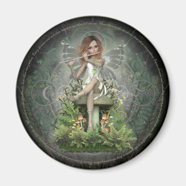 Crystal Fairy ~ Magic Flute Magnet (Front)