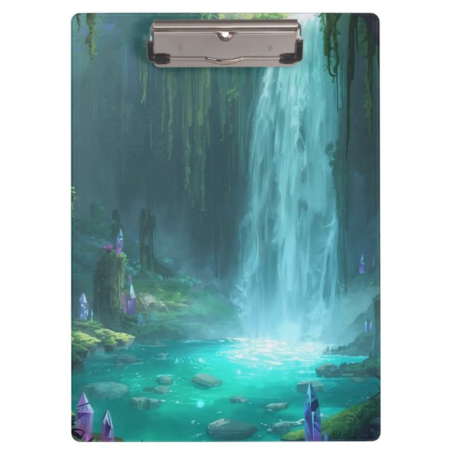 Crystal Falls of the Hidden Realm Clipboard (Front)