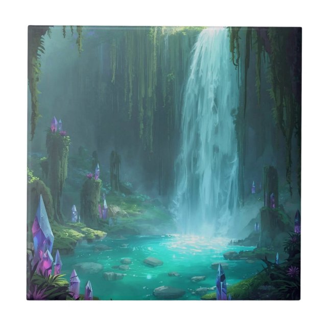 Crystal Falls of the Hidden Realm Tile (Front)