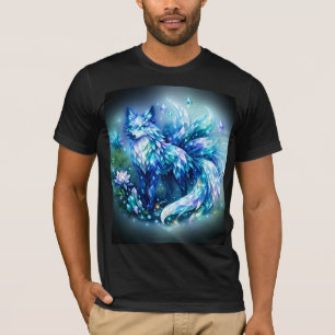 Crystal Fantasy Fox Art Men T Shirt